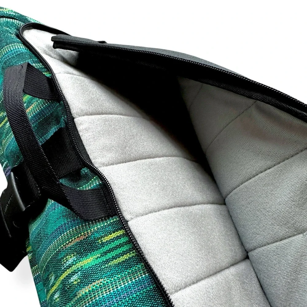 NEW ETHNOTEK Cyclo Foldover Laptop Sling Messenger Bag‎ Work Guatemala 4 Padded